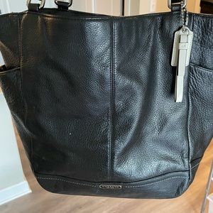 Large black Coach purse